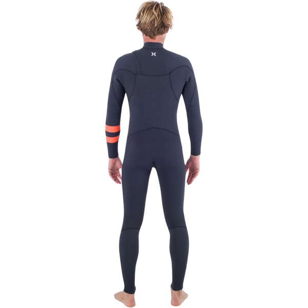 Hurley Hombres Plus 5/3mm Chest Zip Neopreno MFS0012504 - Black / Graphite